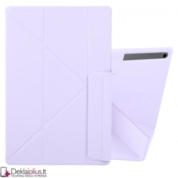 Magnetinis dirbtinės odos atverčiamas dėklas - violetinis (Samsung Galaxy Tab S11)